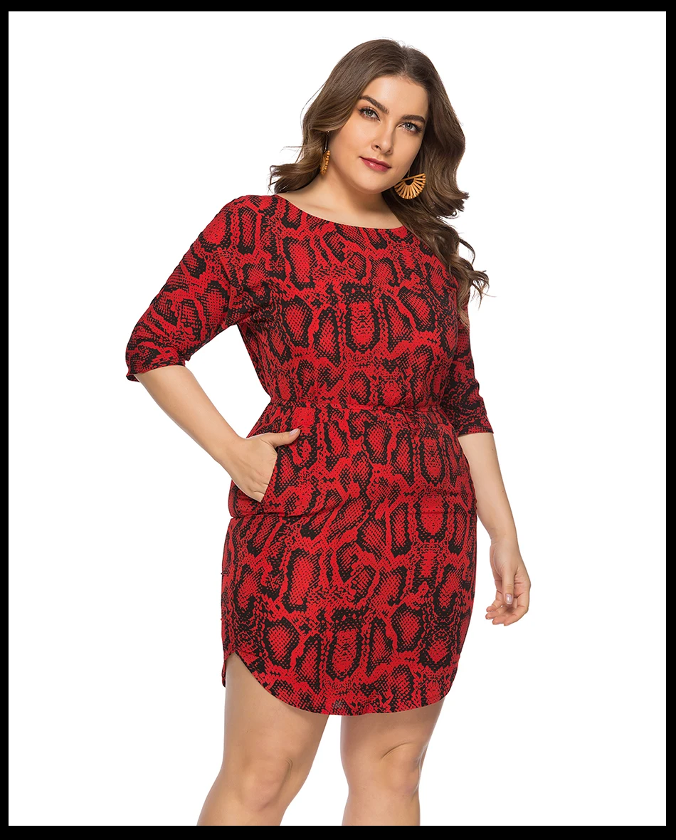 МК Лето Новое поступление WomensPlus Размеры миди neon платье 4XL 5XL 6XL Модные женские принт Сетчатое платье