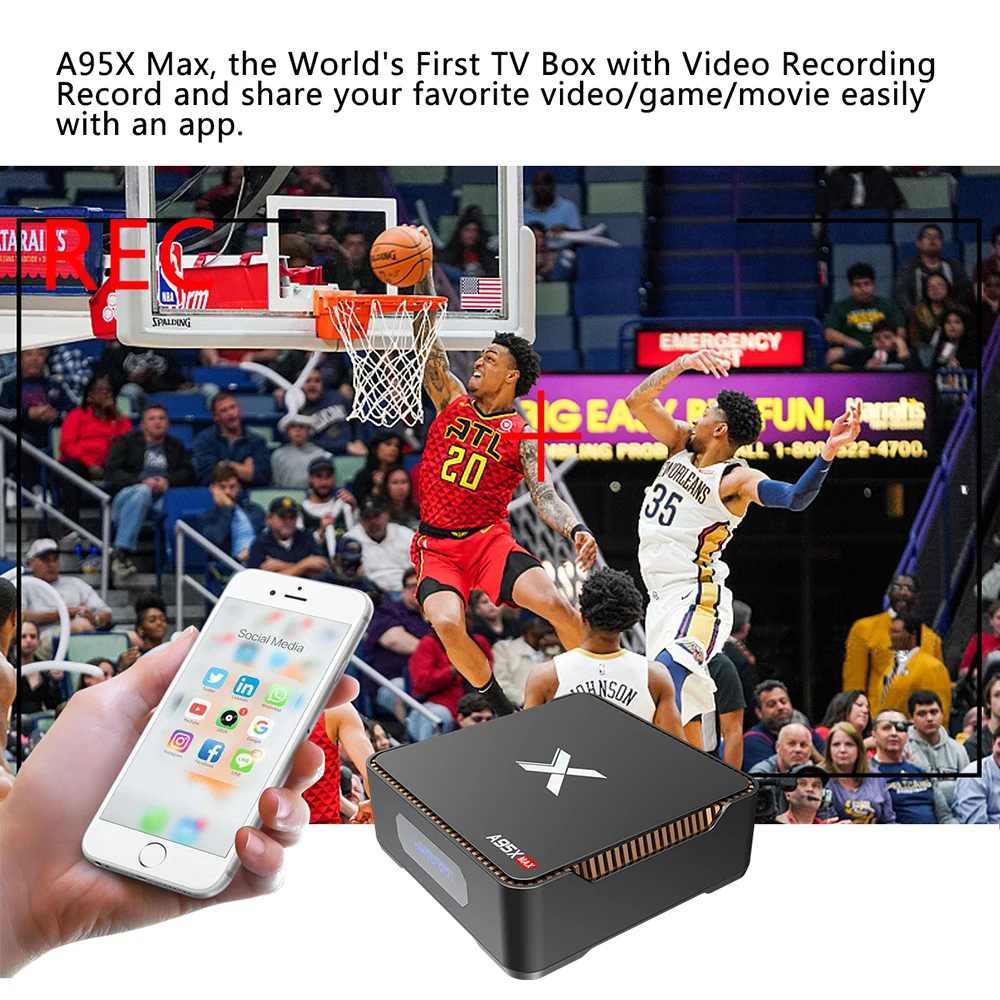 Умный ТВ-бокс A95X MAX X2 домашний медиаплеер 2 4G/5 GHz Dual Wifi Box 4 K HDR Android 8 1 телеприставка