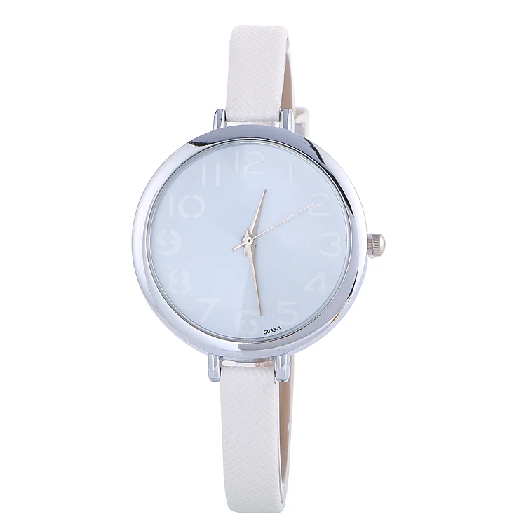 100 шт./лот элегантные женские кварцевые наручные часы с кожаным ремешком и |