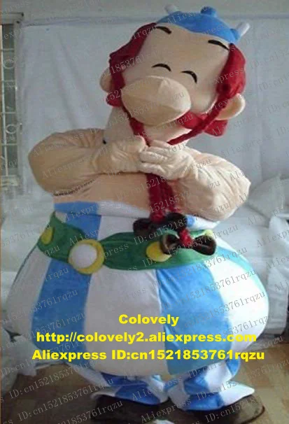 Костюм талисмана Fat Asterix Obelix костюм для взрослых с героями мультфильмов деловой