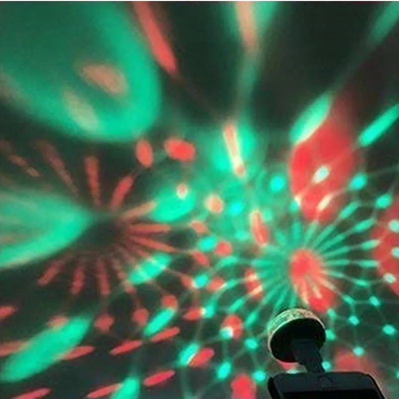 Мини USB светодиодные фонари для вечеринки портативный хрустальный магический