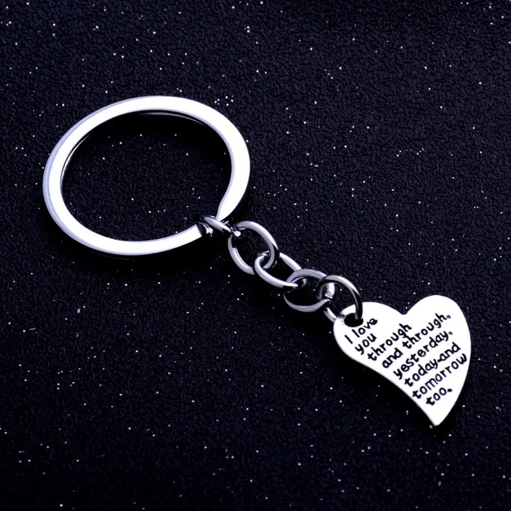 Брелок для ключей с любовным сердцем ручная работа украшения влюбленных подарки