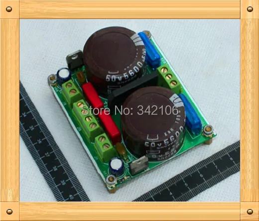 

Free Shipping!!! 5pcs Power rectifier board / amplifier power board / 12000UF capacitance / 25A bridge rectifier