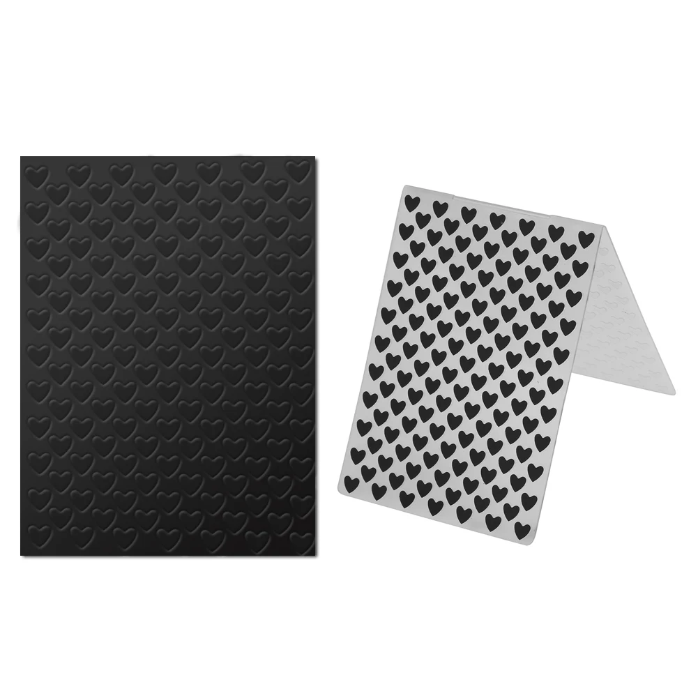 Plastic Embossing Folder Heart Pattern Clear Stamps for DIY Scrapbooking Photo Album Paper Cards Making Dies Craft | Дом и сад
