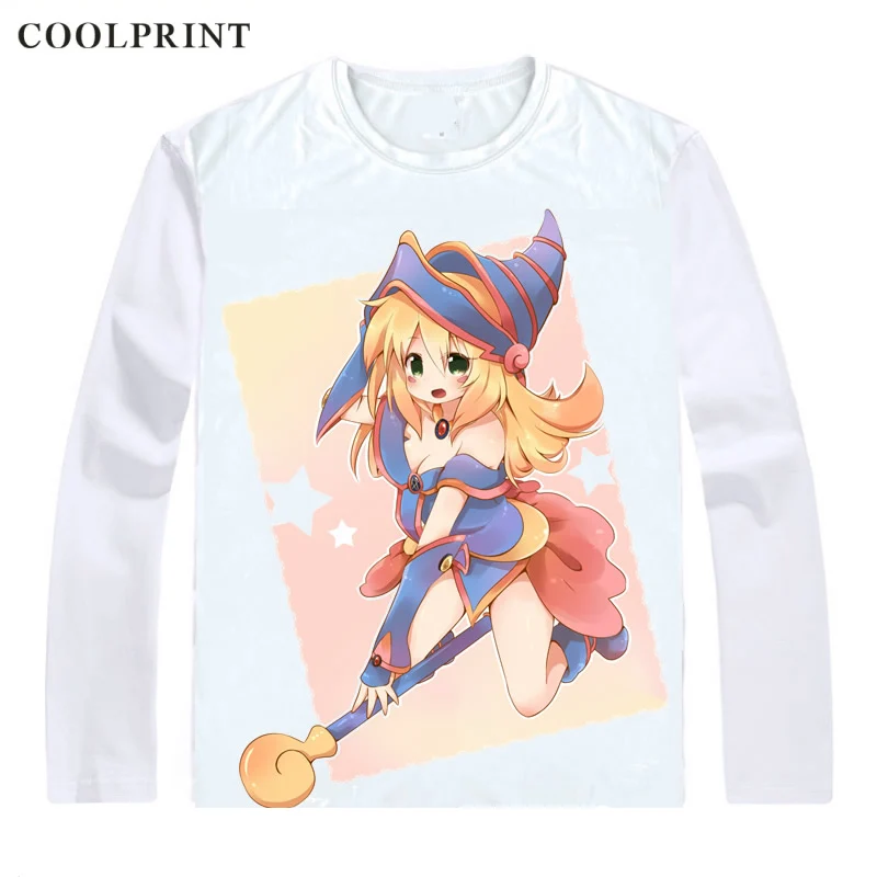 Черная футболка Dark Magician Girl с рисунком дуэли монстров Yu Gi Oh King of Games Повседневная