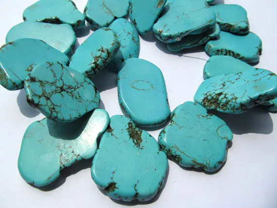 Скидка 35% -- 18-100 мм полный нитевой Бирюзовый бисер произвольной формы плиты