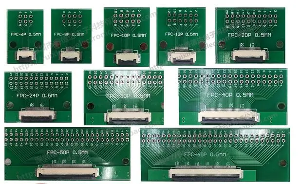 

0.50mm Connector one-side weldin FFC/FPC 50P Connector Adapter Plate Flat Cable Socket Adaptor Connector for PCB Board TFT LCD