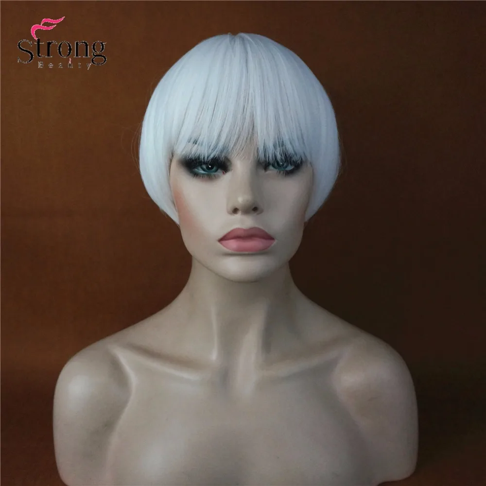 StrongBeauty 1920'S 20S взрослый ревущий Хлопушка Джаз Гэтсби короткий боб костюм парик синтетические парики белый