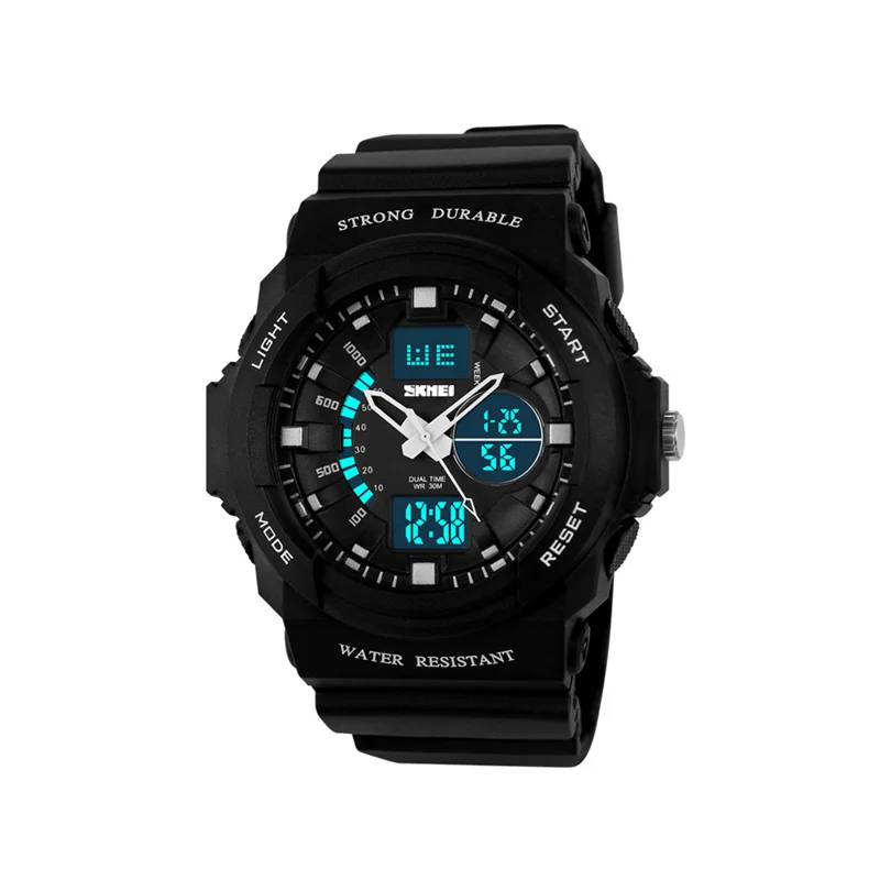 Новинка SKMEI детские часы Спортивные кварцевые детские электронные часы Relojes модные брендовые уличные многофункциональные наручные часы для мальчиков - Цвет: black 1061 kids