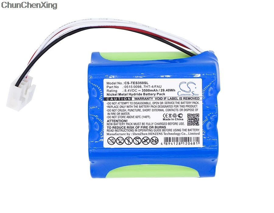 Cameron Sino 3500 мАч аккумулятор 0515 0098 7HT 4/FAU для Testo 350 Plus S XL газоанализатор|Цифровые