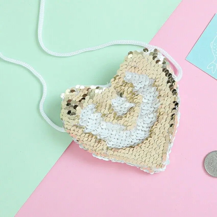 Новинка 2019 модный костюм для девочек детская сумочка с пайетками через плечо