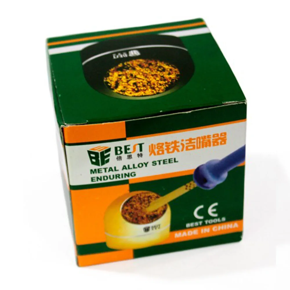 Инструмент для чистки наконечников паяльника с проводом губкой инструменты