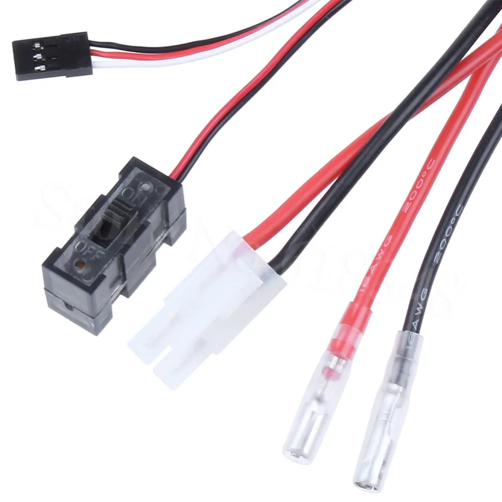 Регулятор скорости с щеткой ESC 320A высокого напряжения задним тормозом RC HSP 1/10 1/8