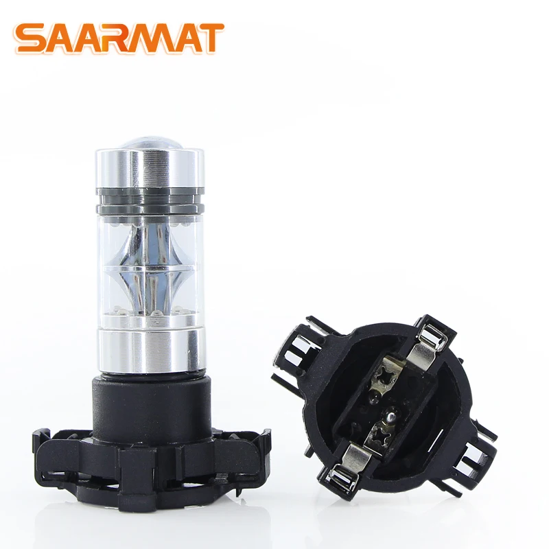 SAARMAT Plug & Play 2x Белый Янтарный/желтый PY24W лампочка Canbus без ошибок светодиодный для BMW