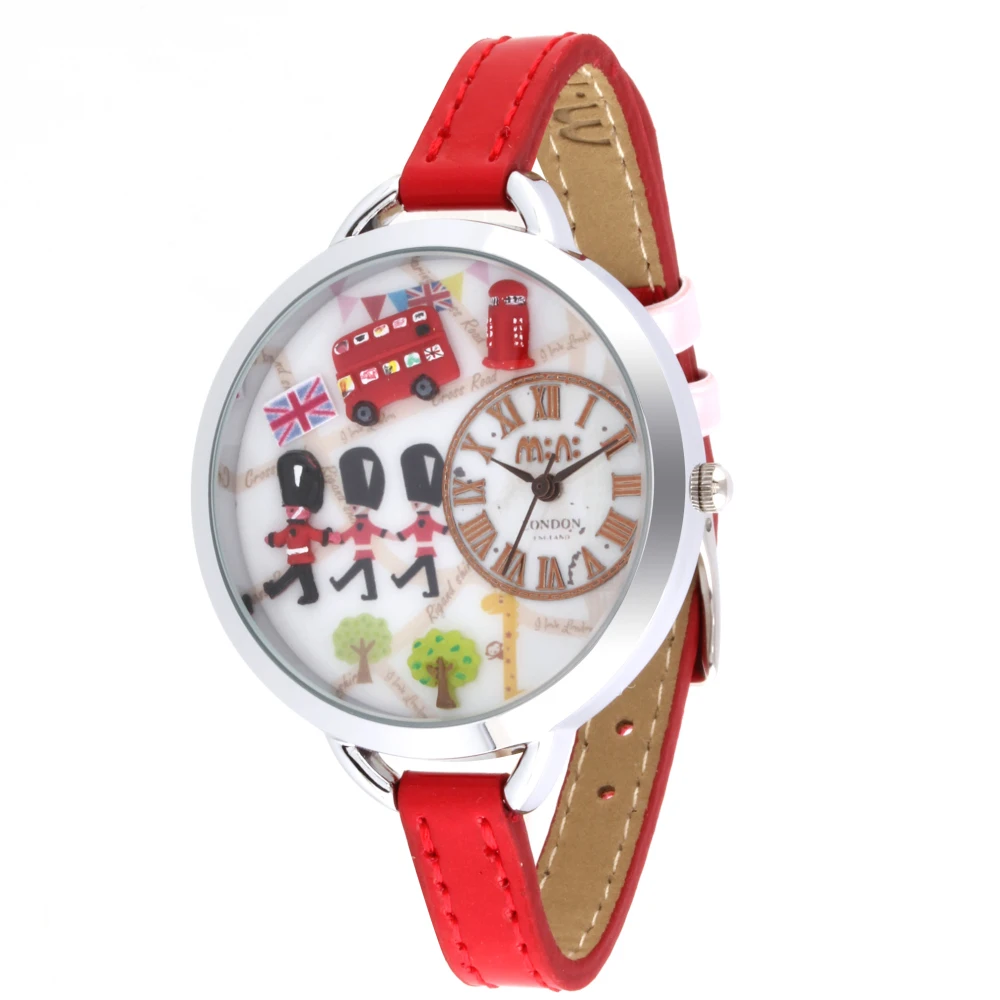 Часы для девочек модные дизайнерские из глины в английском стиле кварцевые