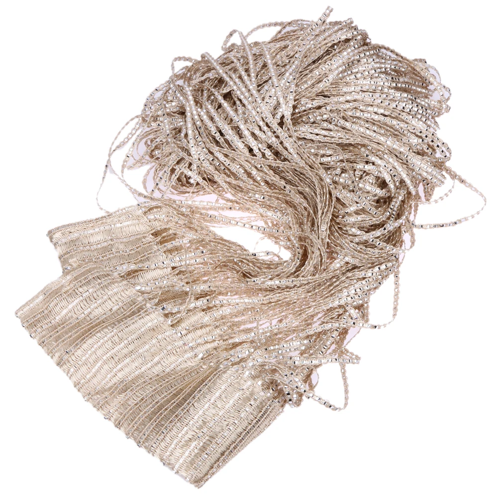 2 м x 1 серебристая кожаная строка из искусственной пряжи полоса для занавесок