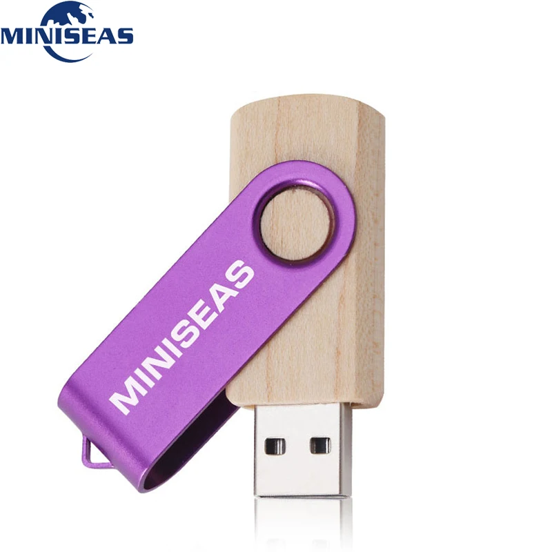 Miniseas реальная емкость красочная память деревянный Usb флэш накопитель 8G/16G/32G/64G USB