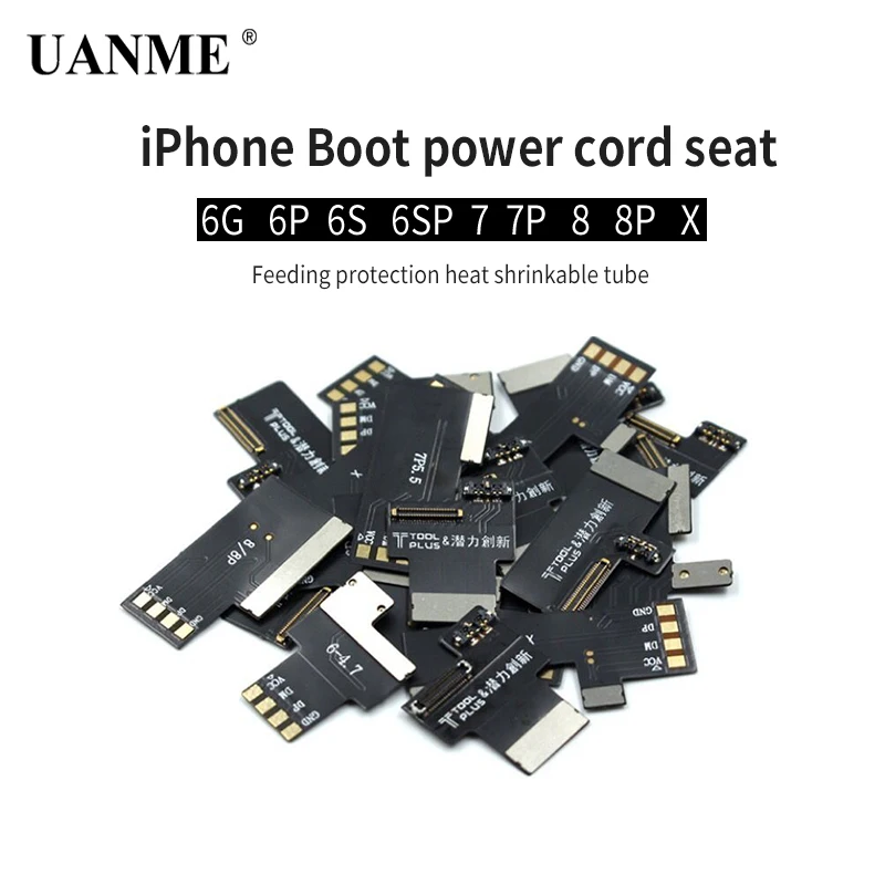 

UANME DC Блок питания для тестирования тока телефона плата Conector для iPhone 6G 6S Plus 7 7plus 8 8 Plus X Инструменты для ремонта разъема
