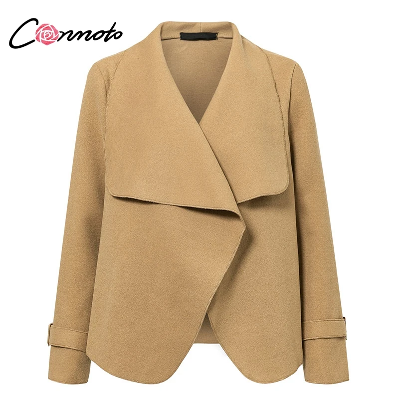 Conmoto Короткое женское шерстяное пальто зимняя куртка из смесовой шерсти