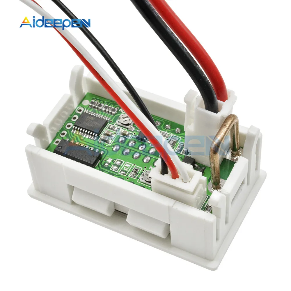 Мини цифровой вольтметр Амперметр постоянного тока 100 V 10A Панель Amp Вольт