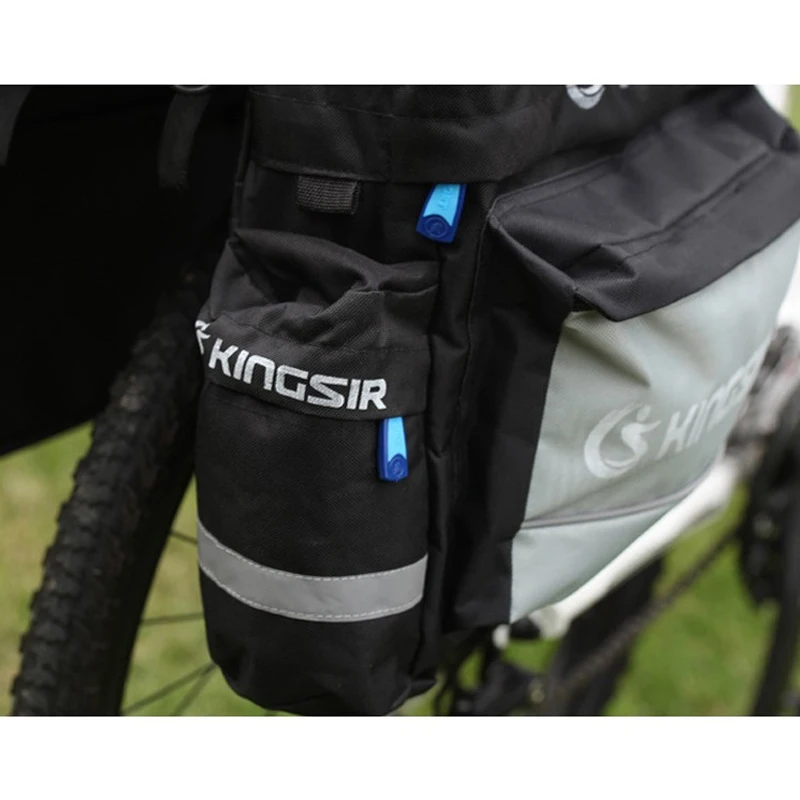 1 шт. вместительная сумка для велосипеда заднего багажника с прочными ремнями