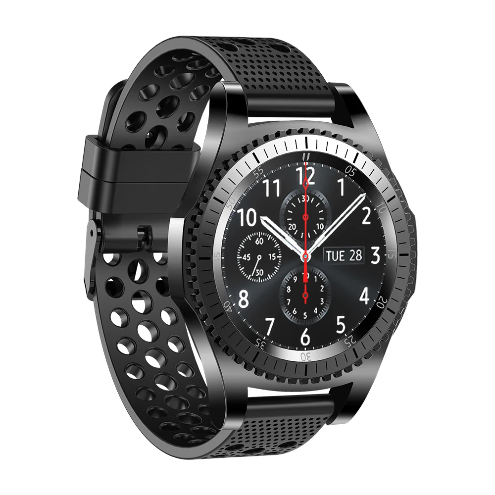 Ремешок силиконовый для Samsung Gear s3 Frontier Huawei Watch 2 Classic 22 мм|Смарт-аксессуары| |