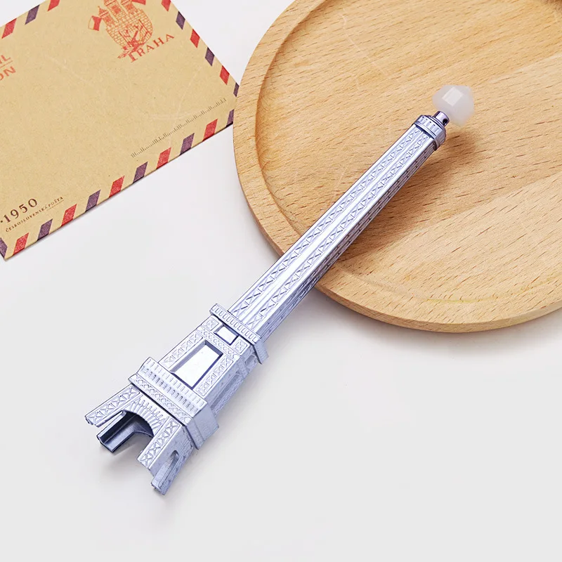 4 шт./лот креативная стираемая ручка с Башней милые пластиковые стираемые гелевые