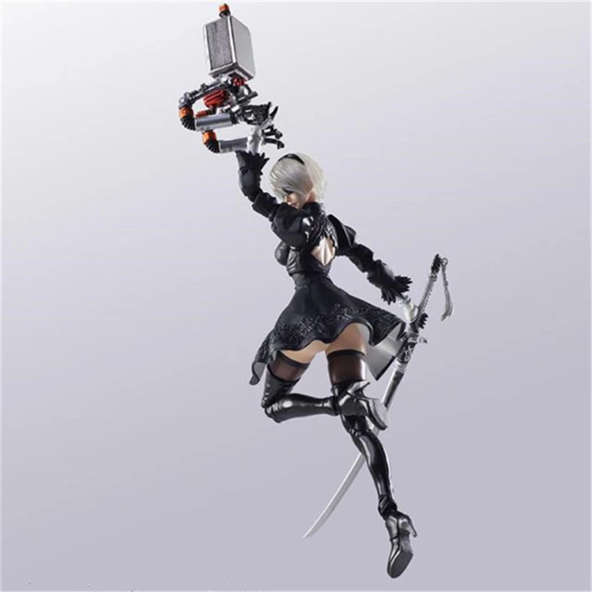 Боевая фигурка NieR Automata YoRHa No. 2 Тип B 2B ПВХ коллекция игрушек кукла аниме мультяшная