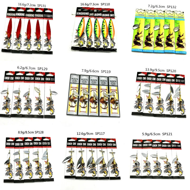 5pcs hard metal sequin spinner spoon japan hook fishing baits wobble pike bass trout lures isca de pesca tackles | Спорт и