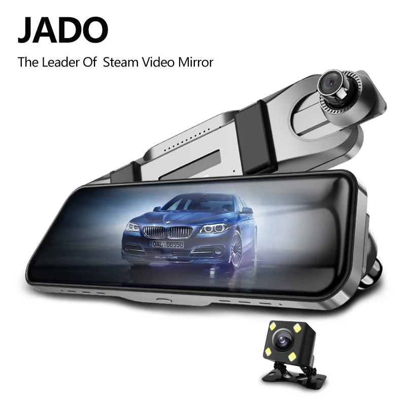JADO D820s X4 Автомобильный видеорегистратор поток зеркало заднего вида avtoregistrator 10 IPS
