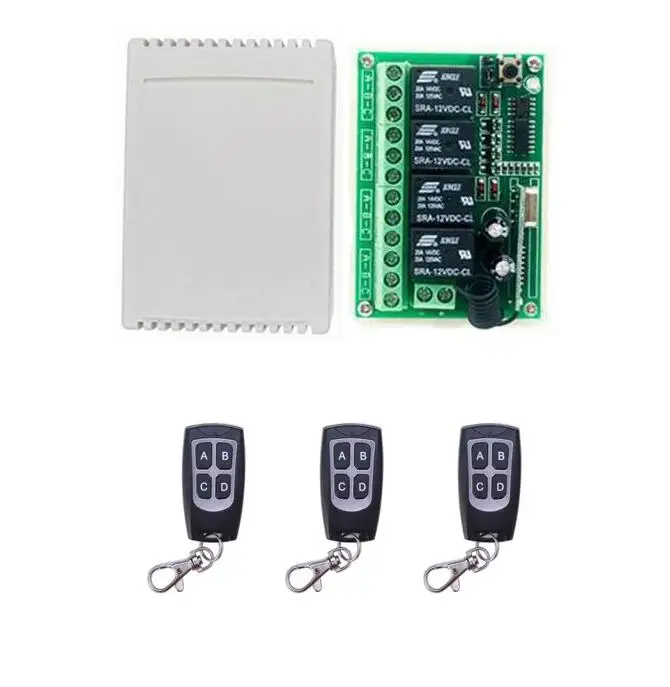 433 м DC12V 4CH RF Беспроводная система дистанционного управления teleswitch передатчик