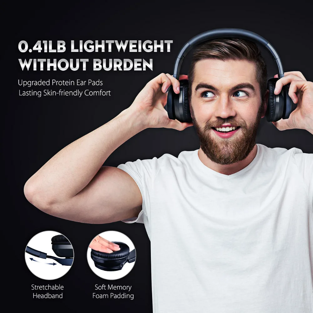 Mpow Thor Bluetooth 4,0 гарнитура Беспроводные Проводные стерео наушники с разъемом 3,5 мм микрофоном чехол для переноски iPhone huawei Xiaomi samsung