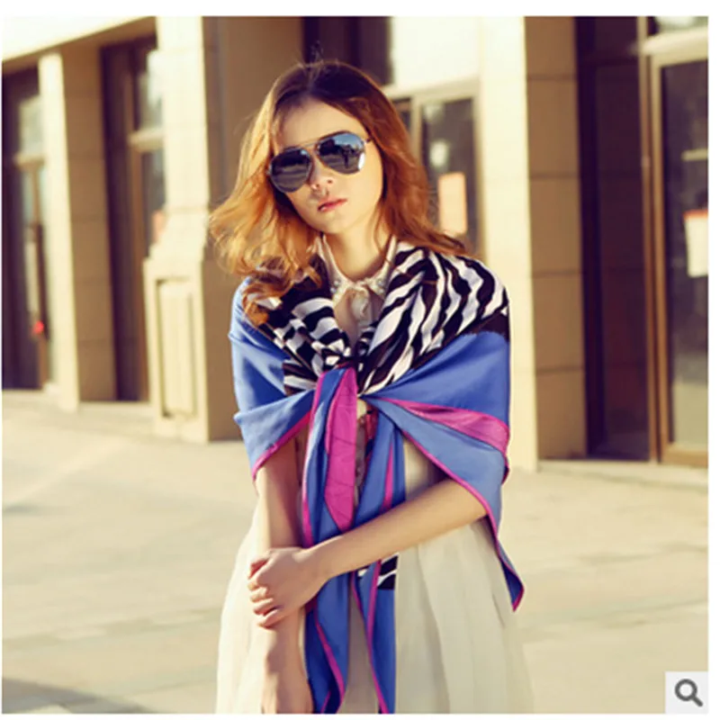 100% шелковый шарф большой высококачественный Женский 130 см * Шелковый саржевый