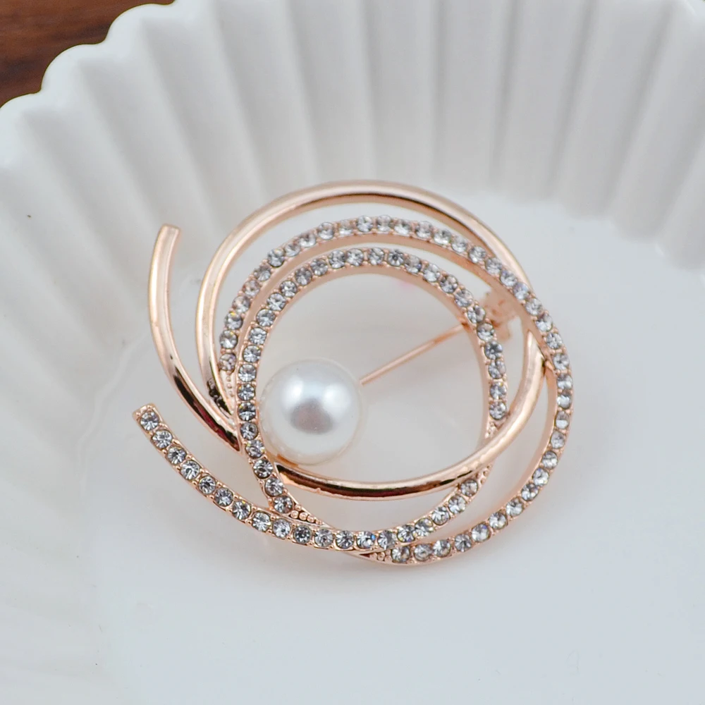 Zhen томоми простой элегантный и щедрый круглый кристалл имитация жемчуга шарф