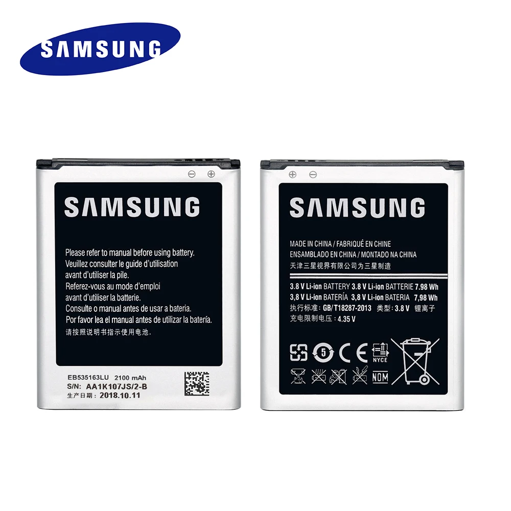 

Original EB535163LU Replacement Battery For Samsung Galaxy Grand DUOS I9082 neo I9080 I879 I9118 I9060 I9128 Genuine batteria