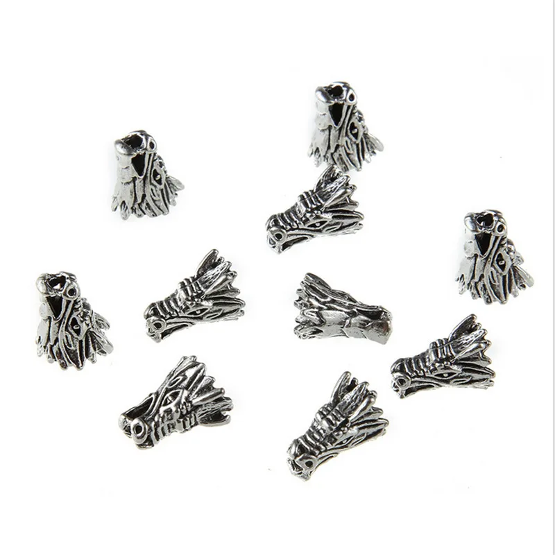 10 шт./лот Новые Креативные серебряные Коннекторы в античном стиле с волчьей