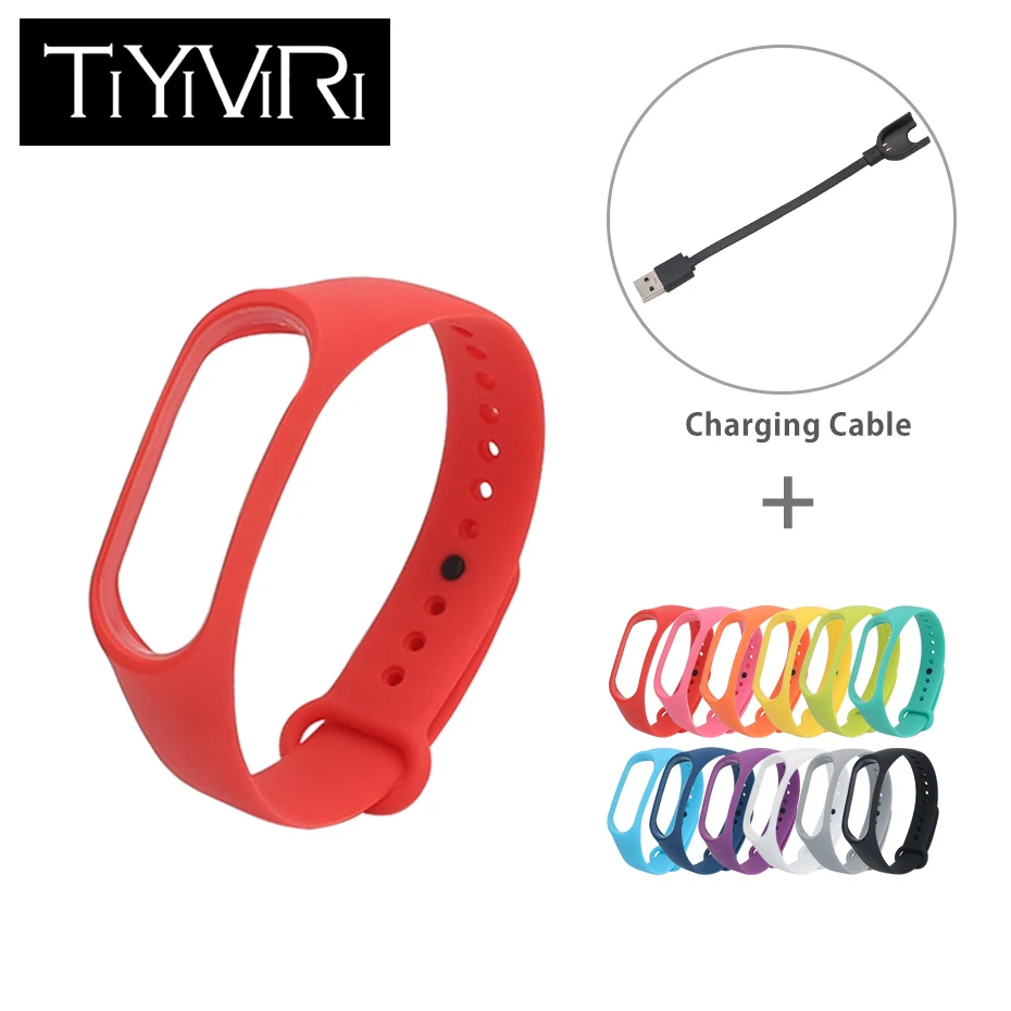 Новейший сменный ремешок для mi Band 3 и USB зарядное устройство + Защитная пленка
