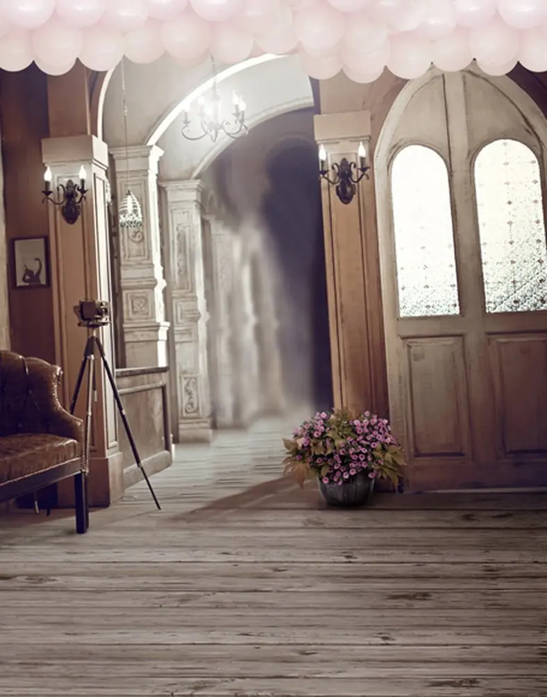 

5X7 футов деревянный пол Красочные цветы Фотография фоны фото реквизит фон для студии