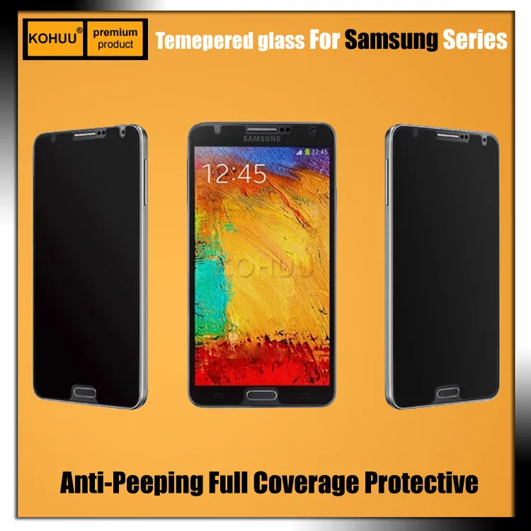 Защита для экрана от подглядывания Flim Privacy закаленное стекло Samsung J1 ACE J2 J3 J5 J7 Prime 2015
