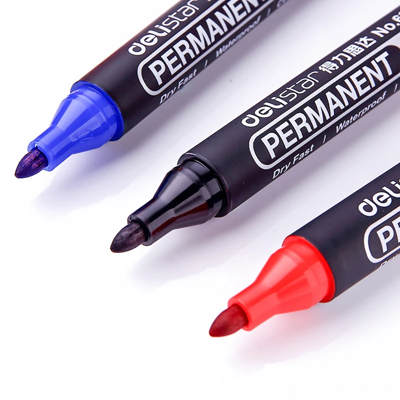 Deli перманентные водонепроницаемые с круглым носком мгновенно сухие граффити