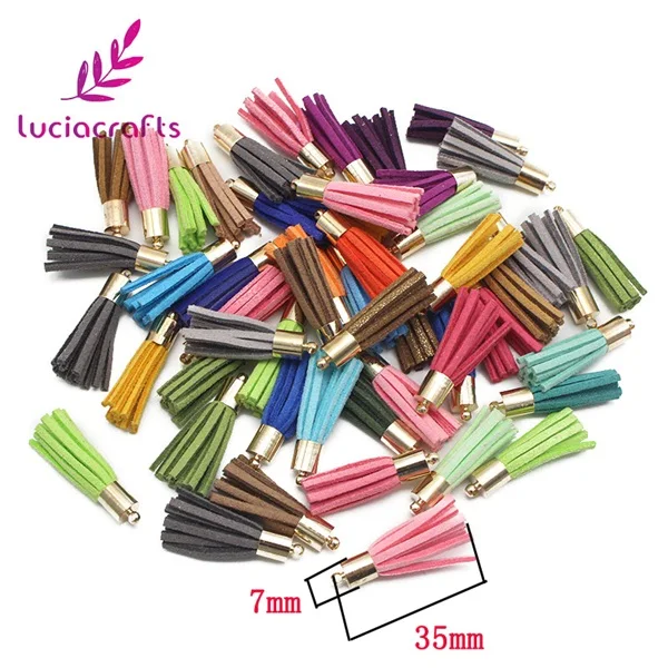 Lucia crafts приблизительно 25 мм/35 мм/45 мм случайный смешанный кисточкой одежды украшения дома DIY аксессуары 24 шт./лот I0105 - Цвет: style 5  35mm