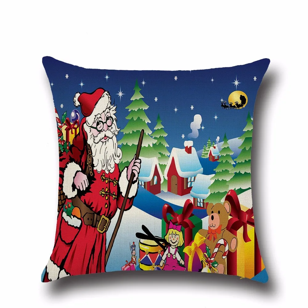 45x45 см с Рождеством Христовым Home Decor Чехлы Рождество Наволочка подарки дерево