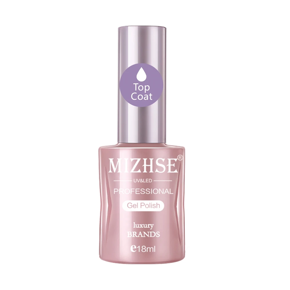 MIZHSE матовое верхнее покрытие УФ-гель для ногтей Matt Top Vernis не протирать УФ-гель лак основа лак Shilak Nail Art Длительное Действие 18 мл - Цвет: 18ML Top Coat