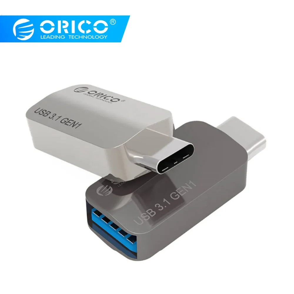 ORICO Алюминиевый usb type C адаптер для мобильного телефона штекер к USB 3 0 Женский OTG