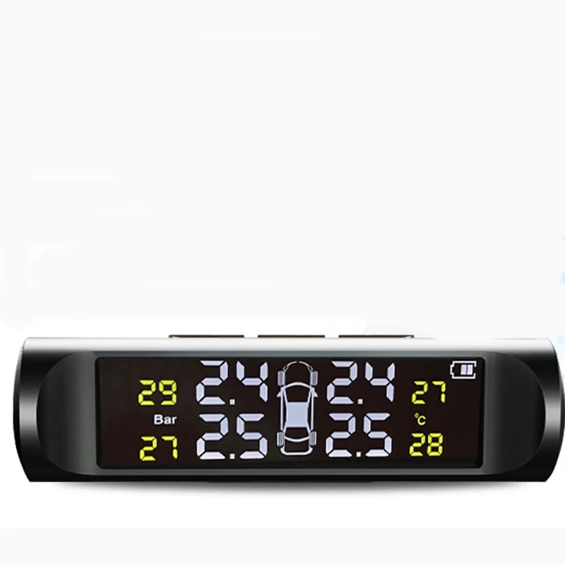 Система контроля давления в шинах 4 датчика сигнализация TPMS цифровой дисплей