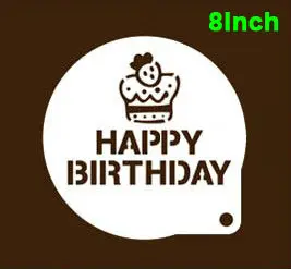 8 &quotс днем рождения акриловое сито для сахарной глазури режим выпечки Tiramisu