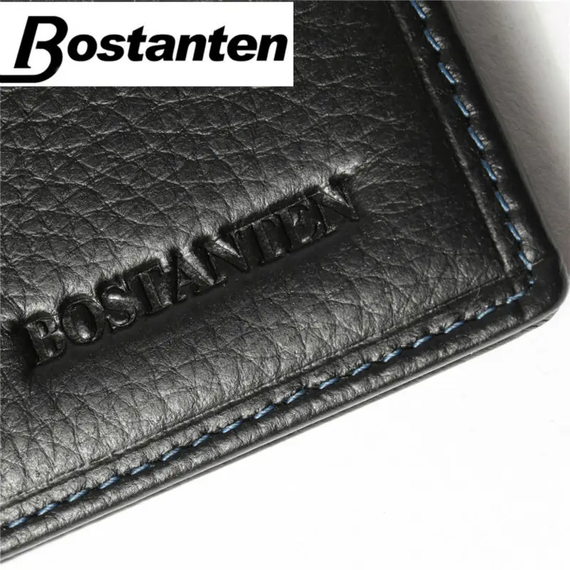 Мужские кошельки Bostanten из 100% натуральной кожи роскошные мужские брендовый