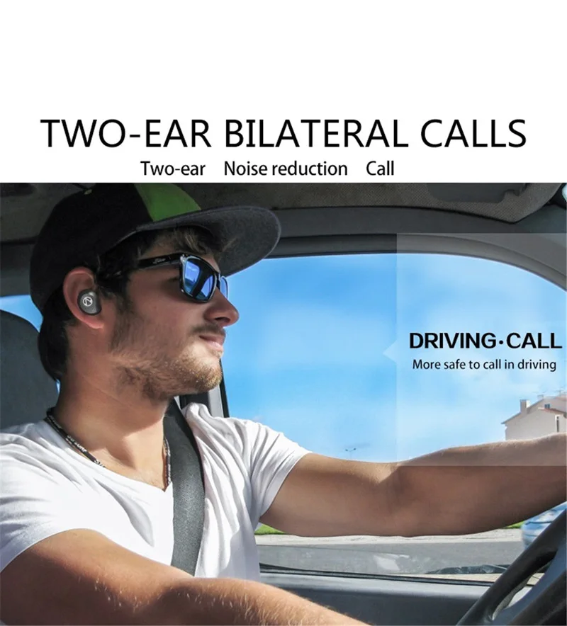 2019X10 Bluetooth 5,0 наушники сенсорные мини-TWS водонепроницаемые настоящие Беспроводные наушники с шумоподавлением и чехол для зарядки