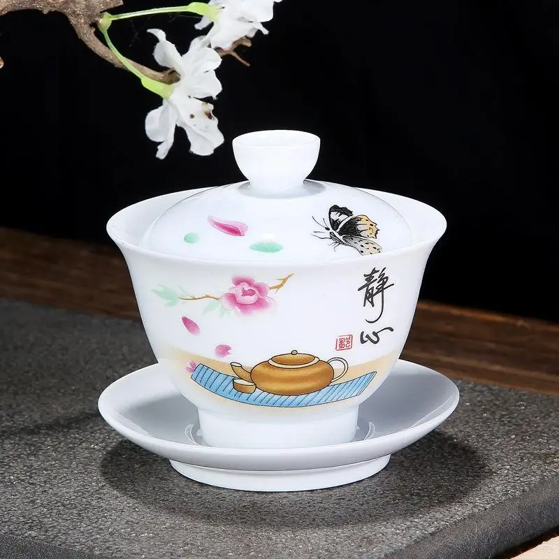Китайские чайные наборы Gaiwan чайный сервиз китайской традиции Gai Wan фарфоровый