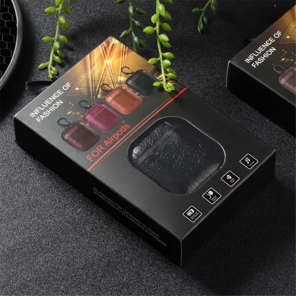 Кожаный беспроводной защитный чехол для наушников держатель зарядки чехлы с